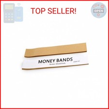 L LIKED 300 PCS Money Bands for Cash, Blank Self Adhesive Currency Straps Bill W