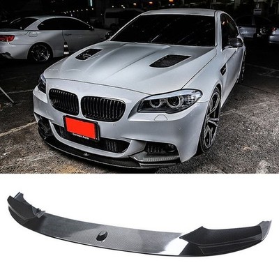 1PC Front Bumper Lip Splitter For 2011-2016 BMW F10 5 Series M Sport Carbon Look