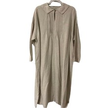 Nest Robe Black Linen Dress Flexible Fit Lightweight Used -From Japan