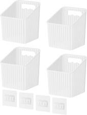 New 4 Pack Plastic Wall Mount Storage Caddy Rv/Camper Storage and Organization