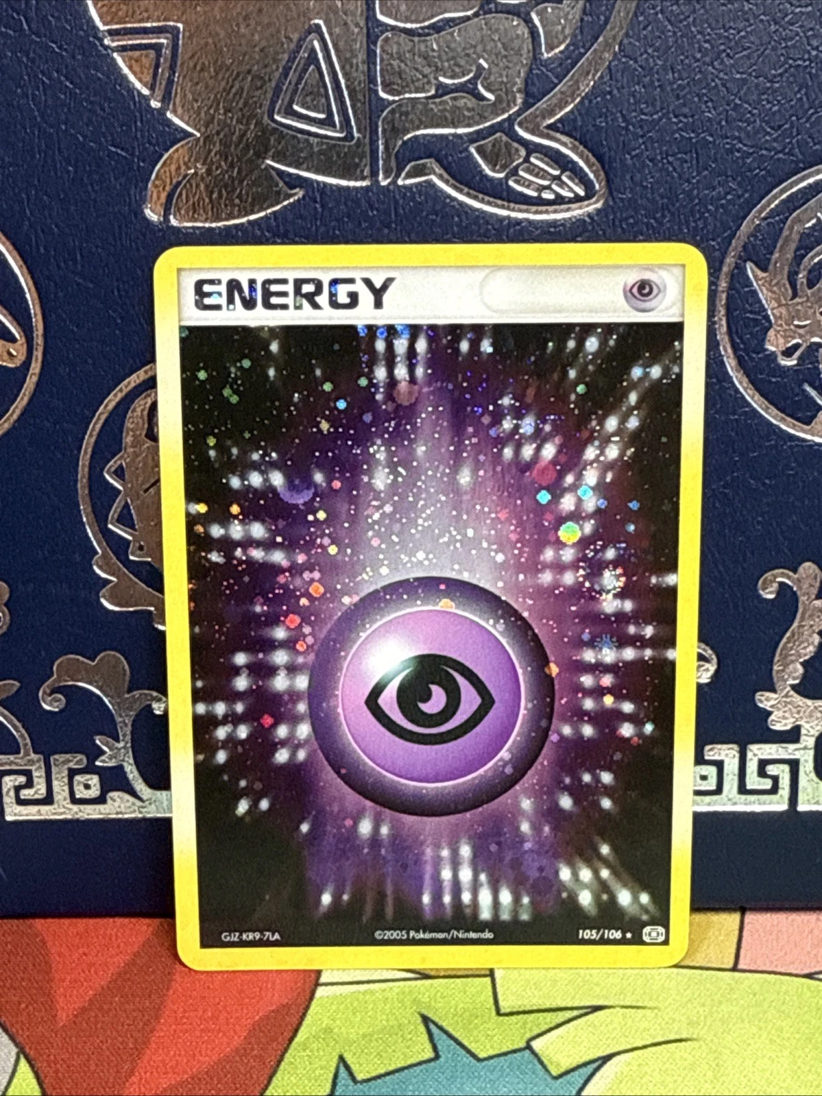 Psychic Energy - 105/106 105 - Rare Holo NM Pokemon EX Emerald 1.5 SWIRLS!