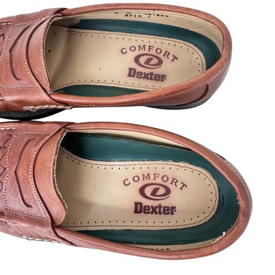 Dexter Comfort Loafers Mens 8 M Brown Hand Sewn Woven  display picture 3