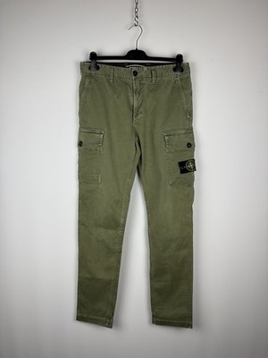 Grüne Stone Island Cargohose