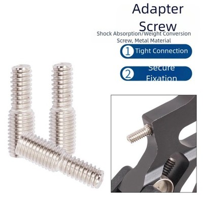 3 Stück 1/4 auf 5/16 Gewinde Adapter Doppelend Reduzierschraube Konverter Schraube