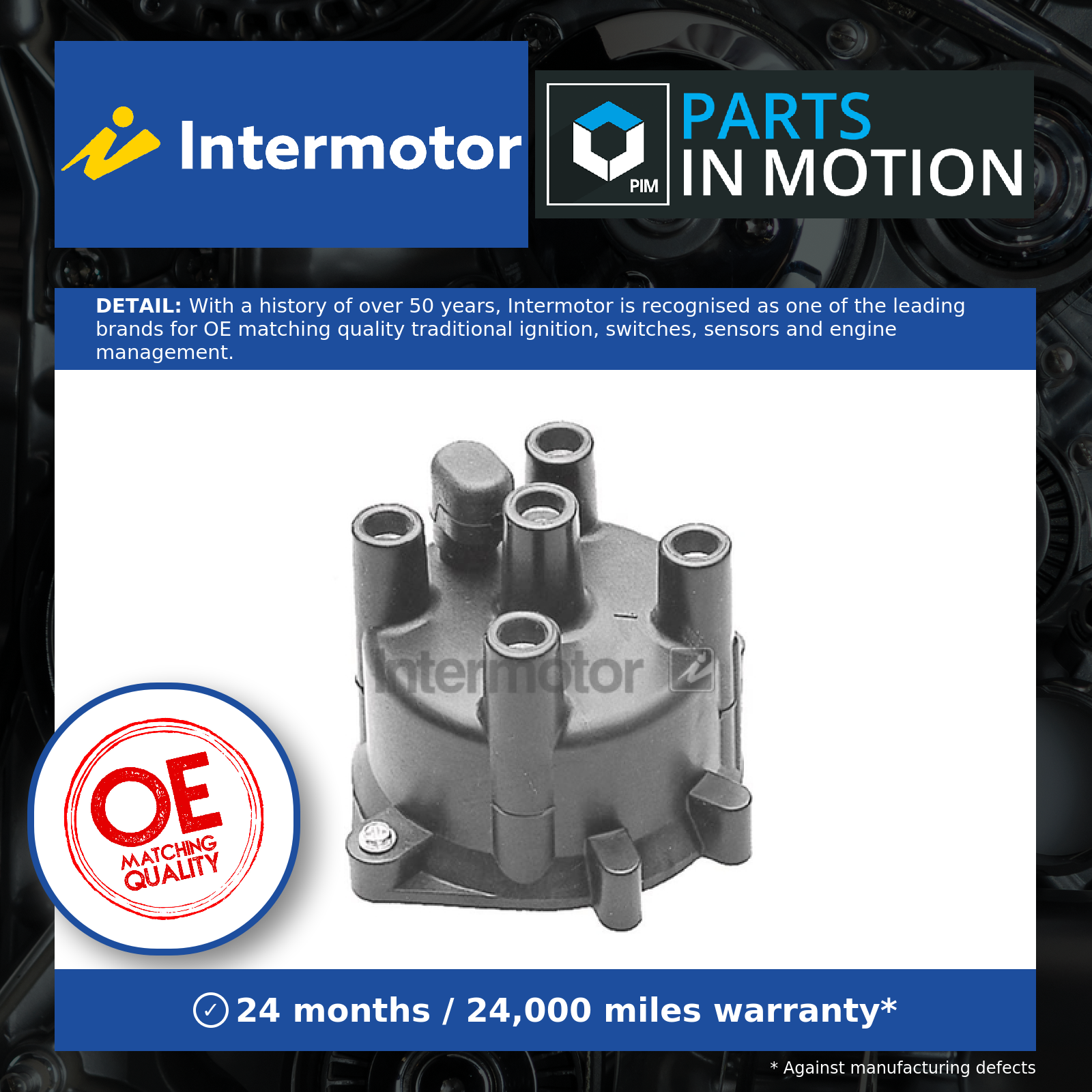 Distributor Cap 45471 Intermotor 1953281 2216201B01 2216212E01 2216217M00 New