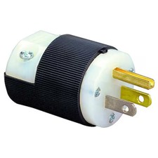 Hubbell Wiring Device-Kellems Hbl5266c Straight Blade Plug, 5-15P, 15 A, 125V