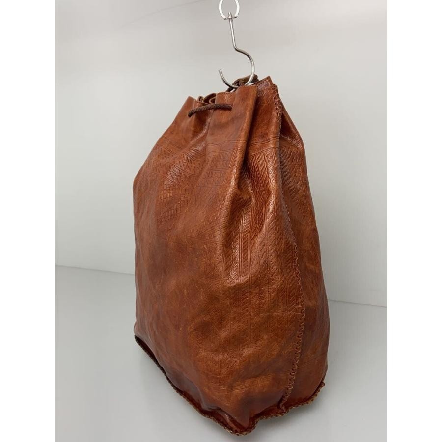 PRADA Leather Drawstring Backpack One Shoulder Em… - image 2