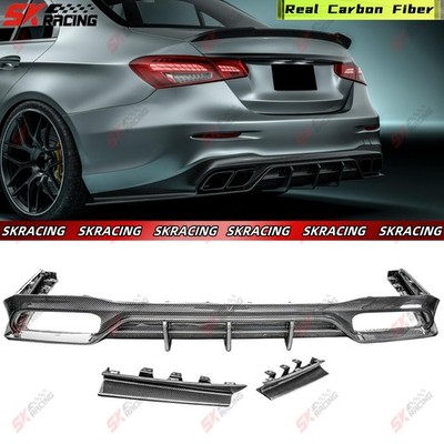Carbon Fiber/Unpainted FRP Rear Diffuser Lip Fits Mercedes Benz E63 AMG W213 21+