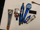 6 MILLER LITE beer tap knob handles vintage Miller Time not neon sign football