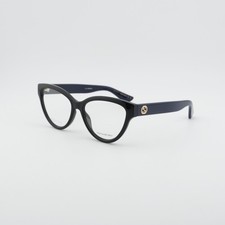 NEW Gucci GG1581O 006 Black/Blue 55mm Eyeglasses