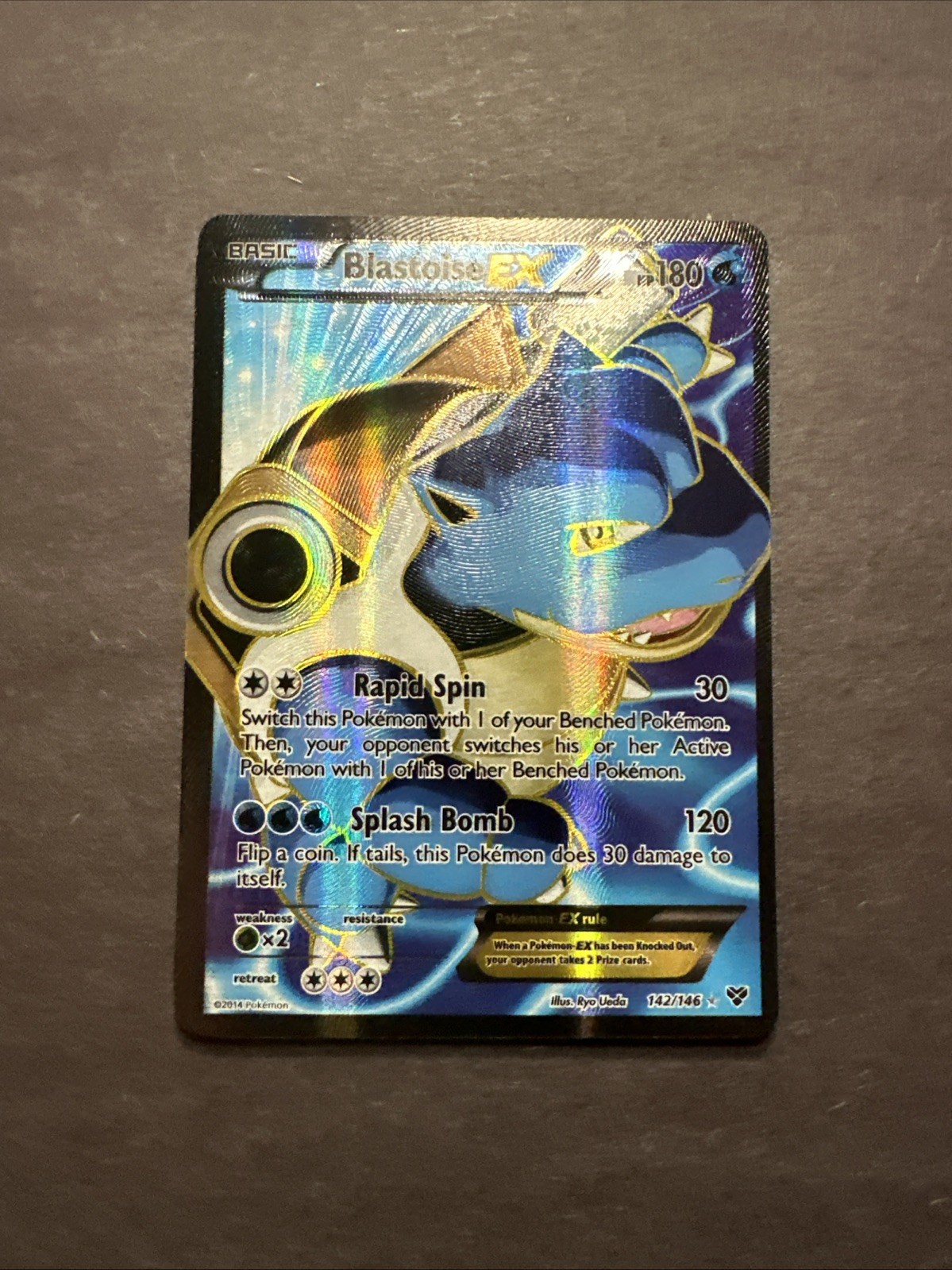 Blastoise EX (142 Full Art) 142/146 XY Holo NM