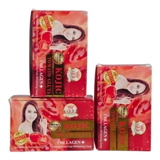 X3 Kojic Tomato Gluta Collagen+ 7days whitening Soap 3pisces 160g Each