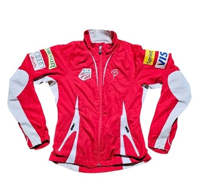 Bjorn Daehlie U.S. Ski Team Training  Jacket With Sponsor Patches Woman's Small 