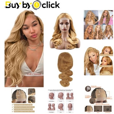 5x5 Schweizer Spitzenfrisur Perücke - 30 Zoll Body Wave in Honigbraun für Frauen