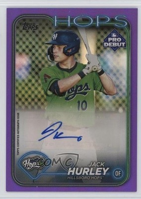 2024 Topps Pro Debut Purple Foil Auto 65/299 Jack Hurley #PD-70 Auto 12wz