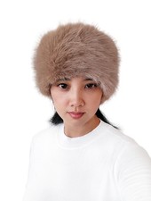 Women's Winter Headband Head Ear Warmer Long Pile Faux Fur Cold Weather