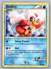 Delibird 39/123 Uncommon HeartGold & SoulSilver Pokemon Lightly Played