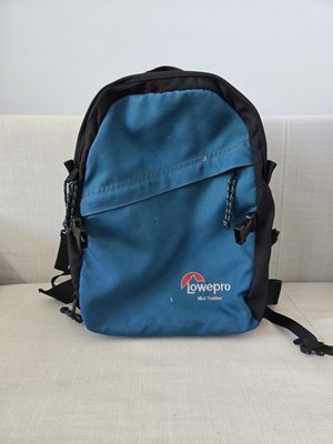 Lowepro Mini Trekker Camera Backpack Blue Black DSLR Photography Gear Bag