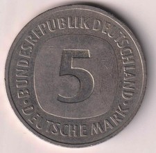 GERMANY 1991  5 Pf   KM140.1 German Eagle--R569B  circulated ABU