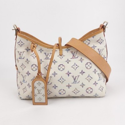 Louis Vuitton Carryall Denim Marine Small Offwhite Denim Crossbody Bag Duty Paid