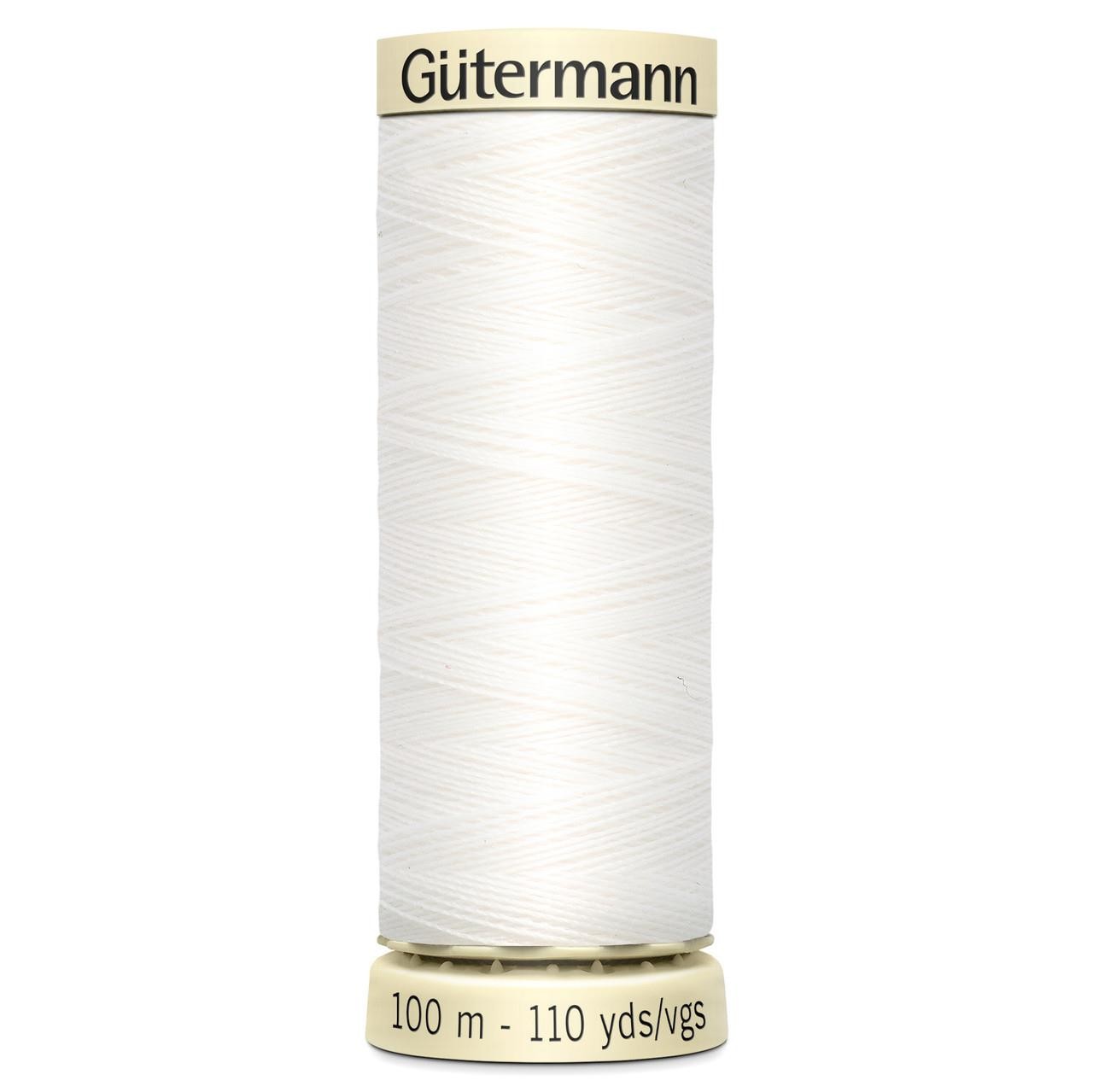 Gutermann Sew-All Thread: 100m Colour White
