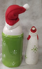 WCL Santa Christmas Ceramic Snack Jar/Canister & Coordinating Snowman-Lime Green — photo 6
