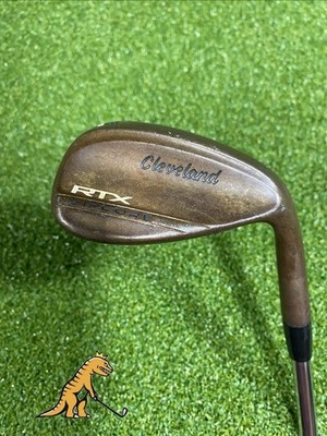Tour Issue Cleveland RTX Zipcore Raw 52.10* Lob Wedge Dynamic Gold