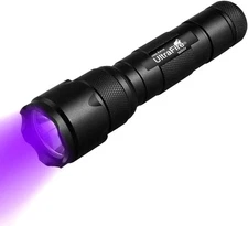 ULTRAFIRE Black Light UV Flashlight, Super Power UV 395-405 nm LED WF-502B Black