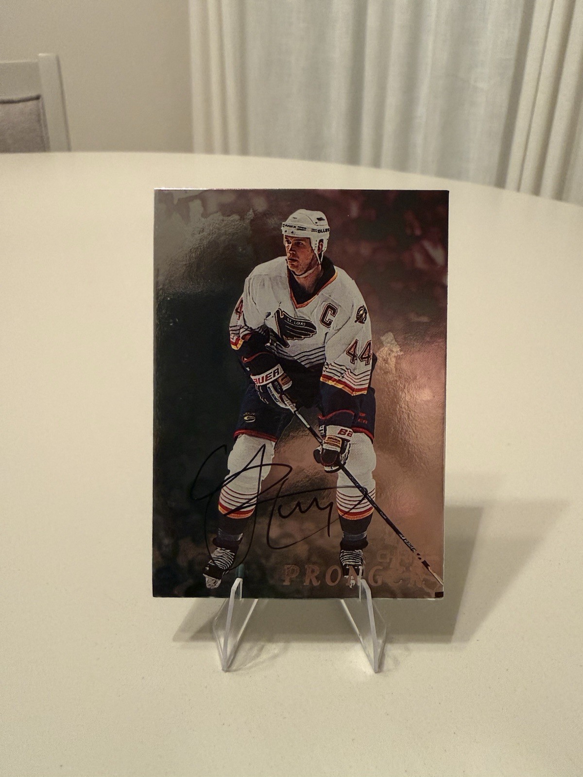 1998-99 ITG Be A Player Silver Auto Chris Pronger #123 Auto HOF