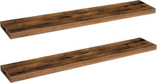 Set of 2 Floating Shelves Wall Wall Mounted Shelf 47.2" Hanging Shelf