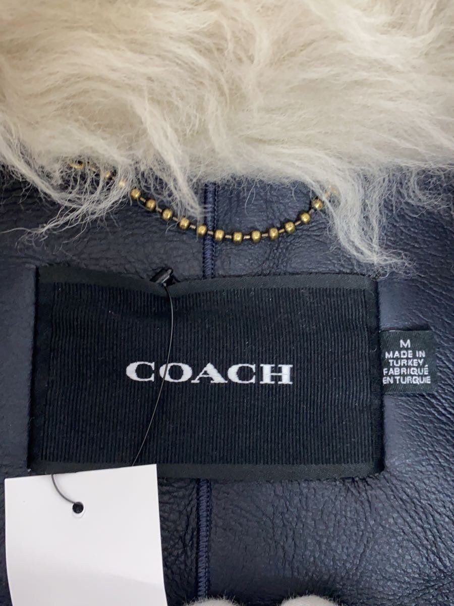 ALTRA Giacca Coach Altro Mouton Pelle Lana di Agnello M Navy Usata