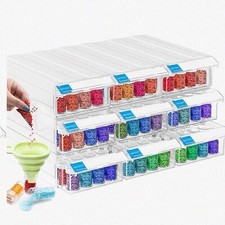 9-Pack Bead Storage Containers with 288 Slots