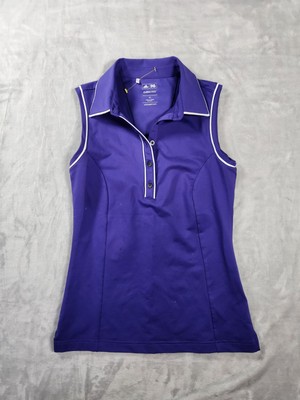 Adidas Golf Polo Women Extra Small Clima Cool Button Train Run Gym Retro Core No