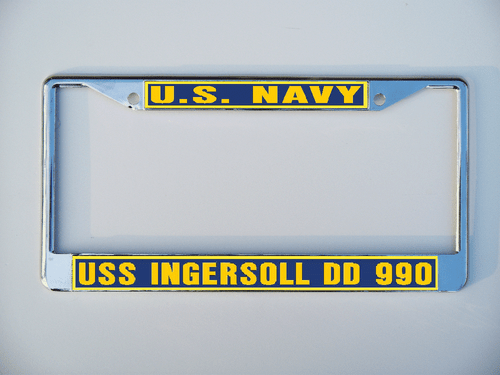 USS INGERSOLL DD 990 Marco de Matrícula Marina USN Militar Coche-Camión-Motocicleta - Imagen 4 de 11