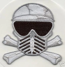 PAINTBALL SKULL & CROSSBONES PATCH Sticker spyder