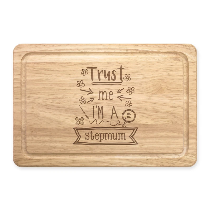 Stepmum Rectangular Wooden Cutting Board