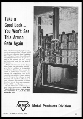 1963 Armco Metal Products-Middletown OH-Vintage trade ORIG.  print ad
