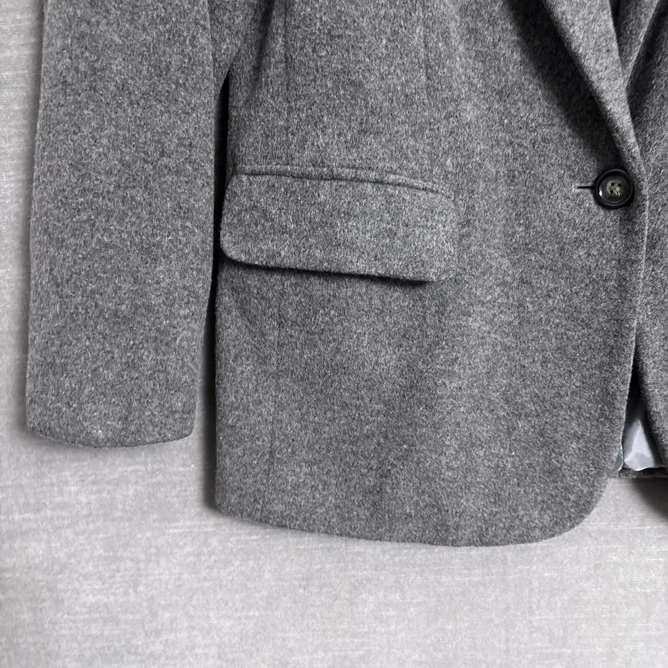 Blazer Preston York 4 Pequeño Gris Lana Cachemira Clásico Preppy Carrera De Colección Foto 3 de 4