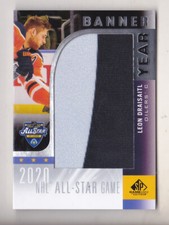 20-21 SP Game Used Leon Draisaitl Banner Season Oilers All-Star Game 2020