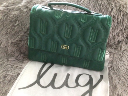 Lug Wicked Plie Satin Luxe VL Crossbody Bag in Wickedly Green NWT