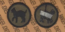 US Army 81st Infantry Division OD Green & Black BDU uniform patch m/e