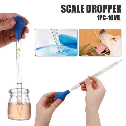 10ML Dropper Pipette Glass Scale Line Lab Dropping Pipet Pipettes Measuring - Picture 6 of 12