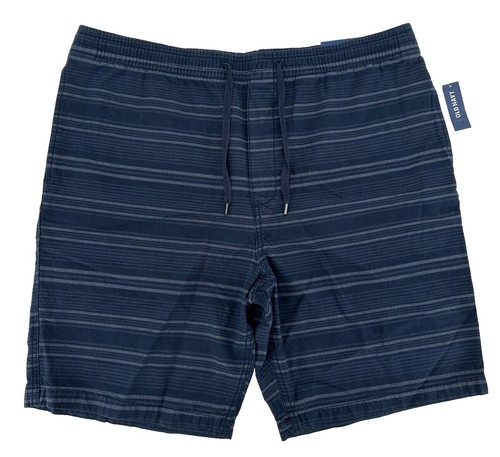 Uniqlo Stretch Easy Shorts Mens S Seersucker Navy Blue 8'' (27-30