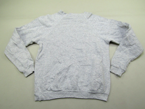 VTG Tultex Sweatshirt Youth XL 18-20 Gray Blank Retro Childrens Crewneck