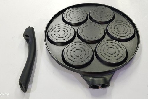 Pancake Pfanne mit 7 Mulden,27cm Aluminiumlegierung Induktions-&Gas-, Eierpfanne - Bild 13 von 19