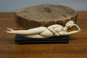 Antique Doctor's Lady Chinese Nude Figurine for Medical Exams 12" Long