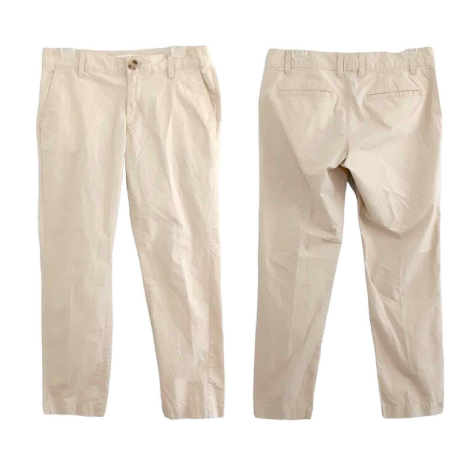Banana Republic Quincy Straight Leg Tan Trouser Work Pants Career Wear