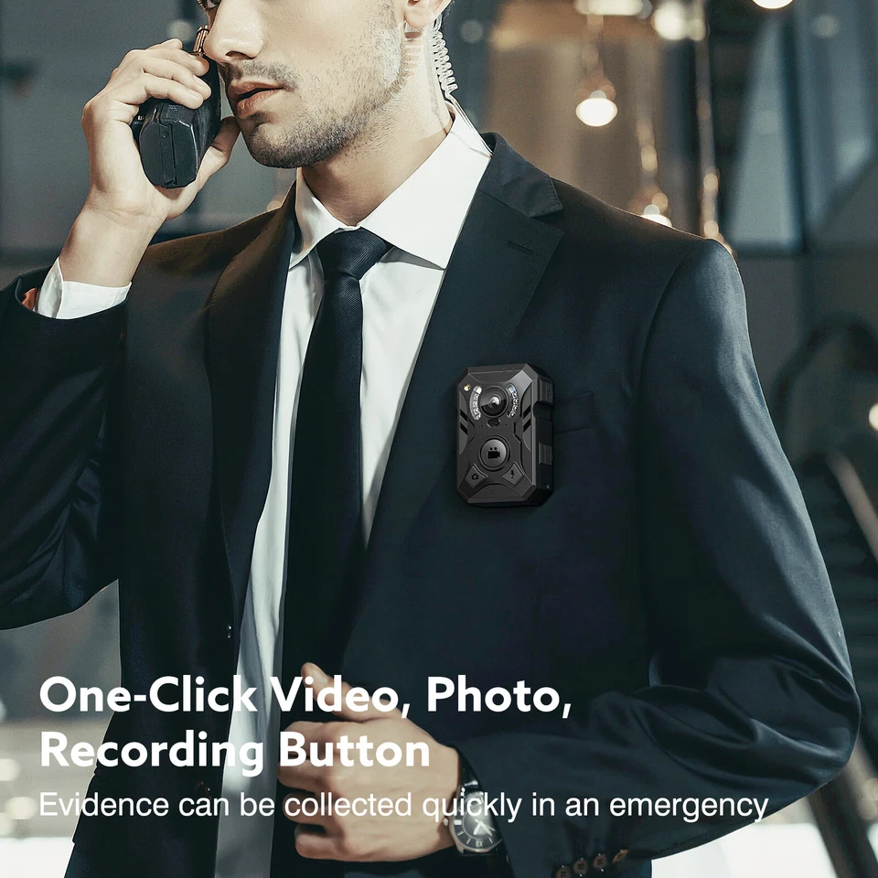 Body Camera With Audio Video Recorder Night Vision Body Worn Camera 128G 3600mAh - Image 4 of 4