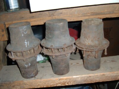 THREE SARVIN HUB METAL FOR SMALL CARRIAGE HORSE DRAWN BUGGY ABOUT #4