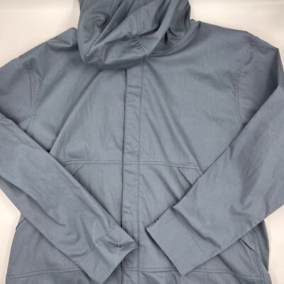 Merrell Mens Fullzip Windbreaker Jacket Size XL Green Polyester Hooded Outerwear